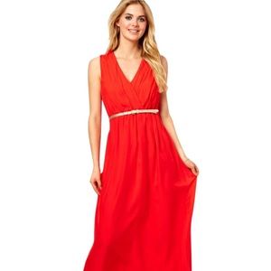 TED BAKER "ROSANI" CAPE BACK MAXI DRESS TB2/US6